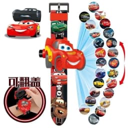 Cartoon Cars Story Elsa Losto 24 Pictures DSN Cartoon Projection Electronic Watch Lightning Mcqueen Snow White Gift