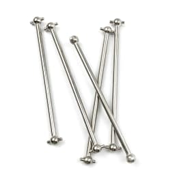 2pcs/set Steel Metal Drive Shaft Dogbone Overall Length 61mm 63mm 70mm 77mm 84mm 87mm 89.5mm 100mm For HSP 1/10 RC Car Parts