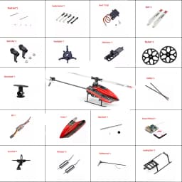 Original Wltoys XK K110S RC Helicopter Parts Accessories Brushless Motor Blade Gear Canopy ESC Update 2G Servo For V977 Parts