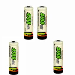 Kit 4 Pilhas Recarregáveis AA – 4700mAh Duráveis