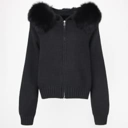 OFTBUY New Fashion Autumn Winter Casual Hooded Real Fox Fur Collar Fashion Short Knitted Jacket with Natural Fur Coat for Women