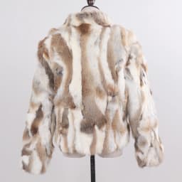 2026 New Style Genuine Rabbit Fur Coat Women Real Rabbit Fur Jacket Lady Winter Fur Overcoat Customized Big Size Mandarin Collar