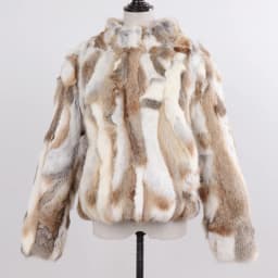 2026 New Style Genuine Rabbit Fur Coat Women Real Rabbit Fur Jacket Lady Winter Fur Overcoat Customized Big Size Mandarin Collar