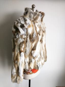 2023 New Women Real Rabbit Fur Mandarin Collar Coat Natural Pure Genuine Whole Skin Fur Jacket Full Pelt Fur Customize WSR61
