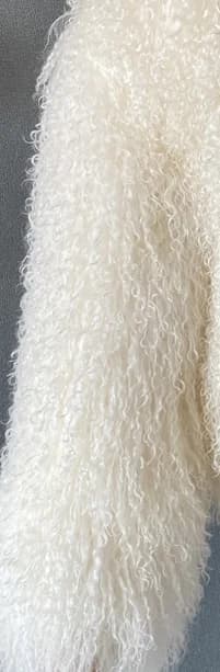 Double Faced Women Outfit Curly Winter Gorgeous Real Mongolian Lamb Fur Scarf
