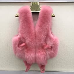 2026 New Style Women Winter Natural Fox Fur Vest Warm Soft 100% Genuine Fox Fur Gilet Lady Quality Real Fox Fur Sleeveless Coat