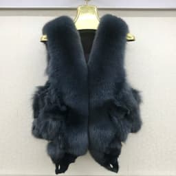 2026 New Style Women Winter Natural Fox Fur Vest Warm Soft 100% Genuine Fox Fur Gilet Lady Quality Real Fox Fur Sleeveless Coat