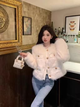 Lamb Fur Jaet Women's Autumn Winter Thiened Leather Fur Inteated Fake Fur Outerwear Korean Sle Long Sve Coat