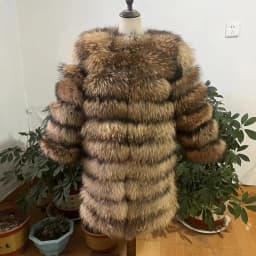 NEW Style 4in1 Real Fur Coats Women Natural Real Fur Jackets Vest Winter Outerwear Women Fox Fur Coat High Quality Fur Clothes