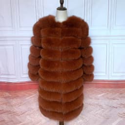 NEW Style 4in1 Real Fur Coats Women Natural Real Fur Jackets Vest Winter Outerwear Women Fox Fur Coat High Quality Fur Clothes