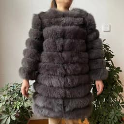 NEW Style 4in1 Real Fur Coats Women Natural Real Fur Jackets Vest Winter Outerwear Women Fox Fur Coat High Quality Fur Clothes