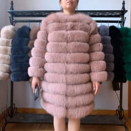 NEW Style 4in1 Real Fur Coats Women Natural Real Fur Jackets Vest Winter Outerwear Women Fox Fur Coat High Quality Fur Clothes