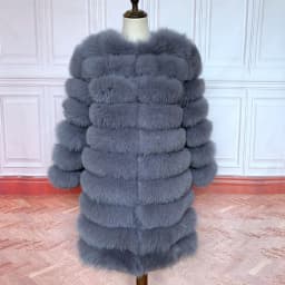 NEW Style 4in1 Real Fur Coats Women Natural Real Fur Jackets Vest Winter Outerwear Women Fox Fur Coat High Quality Fur Clothes