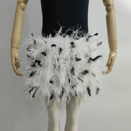 Real Feather Mini Skirt, Elastic Waist Sexy Clothing, Club, Party Dance Party Carnival Short Skirt Can Be Customized in Size