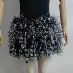 Real Feather Mini Skirt, Elastic Waist Sexy Clothing, Club, Party Dance Party Carnival Short Skirt Can Be Customized in Size