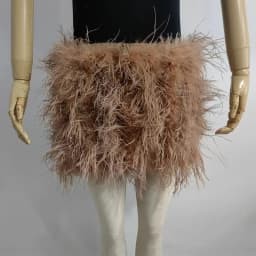 Real Feather Mini Skirt, Elastic Waist Sexy Clothing, Club, Party Dance Party Carnival Short Skirt Can Be Customized in Size