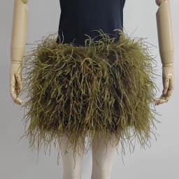 Real Feather Mini Skirt, Elastic Waist Sexy Clothing, Club, Party Dance Party Carnival Short Skirt Can Be Customized in Size