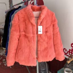 Fancy Rani Natural Rabbit Fur Coat Women Winter Jacket Real Leather And Fur Women's Clothing Female Outerwears With 2024