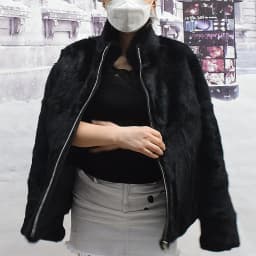 Fancy Rani Natural Rabbit Fur Coat Women Winter Jacket Real Leather And Fur Women's Clothing Female Outerwears With 2024