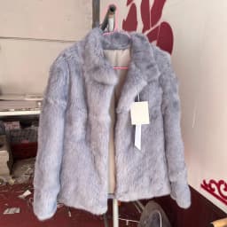Fancy Rani Natural Rabbit Fur Coat Women Winter Jacket Real Leather And Fur Women's Clothing Female Outerwears With 2024