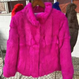 Fancy Rani Natural Rabbit Fur Coat Women Winter Jacket Real Leather And Fur Women's Clothing Female Outerwears With 2024