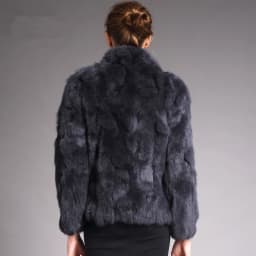 Fancy Rani Natural Rabbit Fur Coat Women Winter Jacket Real Leather And Fur Women's Clothing Female Outerwears With 2024
