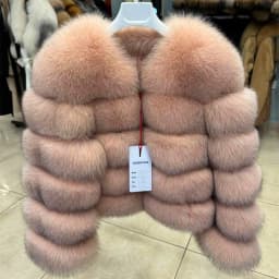 QUEENTINA Fox Fur Coat Real Winter Women'S Fashion Brown 2026 Leather And Skin Clothing Natural New In Coats & Jackets Tops Sale