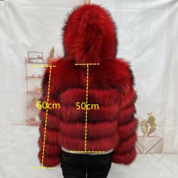 Real Natural Raccoon Jacket Women's Fashion Coats Real Fur Coat Round Neck Warm Thick Hoodie Detachable New Style