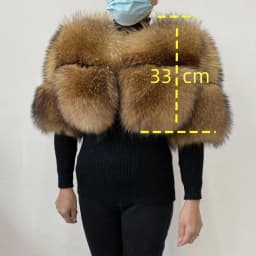 Real Natural Raccoon Jacket Women's Fashion Coats Real Fur Coat Round Neck Warm Thick Hoodie Detachable New Style