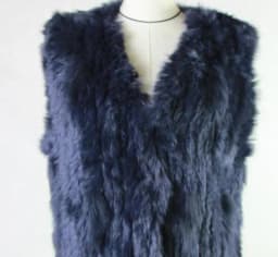 Harppihop rabbit fur Genuine Knitted coat for Women Raccoon Fur collar Jacket Trench Outwear fashion street party jacketC918