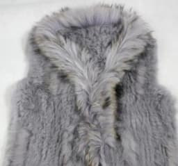 Harppihop rabbit fur Genuine Knitted coat for Women Raccoon Fur collar Jacket Trench Outwear fashion street party jacketC918