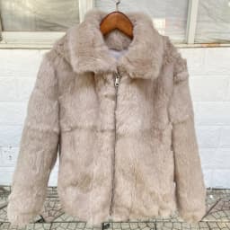 Fancy Rani Natural Rabbit Fur Coat Winter Women's Cold Jacket Especially Promotion 2023 Female Luxury Overcoat For Ladies