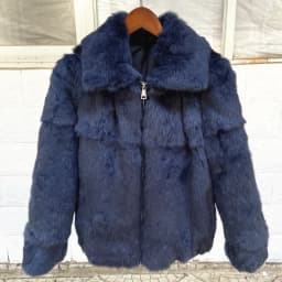 Fancy Rani Natural Rabbit Fur Coat Winter Women's Cold Jacket Especially Promotion 2023 Female Luxury Overcoat For Ladies