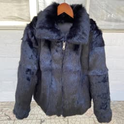 Fancy Rani Natural Rabbit Fur Coat Winter Women's Cold Jacket Especially Promotion 2023 Female Luxury Overcoat For Ladies