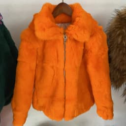 Fancy Rani Natural Rabbit Fur Coat Winter Women's Cold Jacket Especially Promotion 2023 Female Luxury Overcoat For Ladies