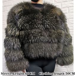 2026 Maomaokong Super Hot Winter Women Luxury Thick Real Raccoon Fur Coat Natural Fox Fur Jacket Plus Size Jackets Female Vest