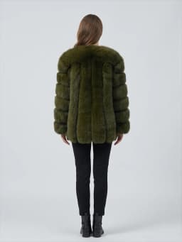 Women's Real Fox Fur Coat Winter Warm Luxury Jacket Natural Fur Thick Cozy Extra Long Heavy Windproof Outerwear for Ladies WG-70