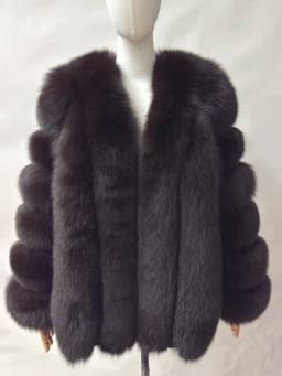 Women's Real Fox Fur Coat Winter Warm Luxury Jacket Natural Fur Thick Cozy Extra Long Heavy Windproof Outerwear for Ladies WG-70