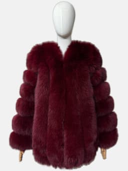Women's Real Fox Fur Coat Winter Warm Luxury Jacket Natural Fur Thick Cozy Extra Long Heavy Windproof Outerwear for Ladies WG-70