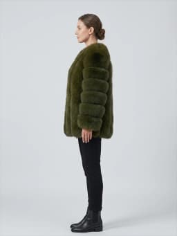 Women's Real Fox Fur Coat Winter Warm Luxury Jacket Natural Fur Thick Cozy Extra Long Heavy Windproof Outerwear for Ladies WG-70