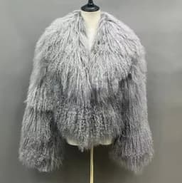 Y New Winter Autumn Fashion Real Fur Jacket Women Genuine Mongolia Lapel Sheep Fur Coat