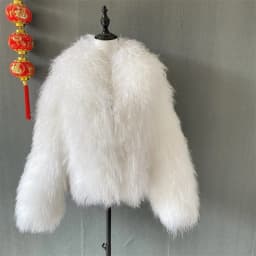 Y New Winter Autumn Fashion Real Fur Jacket Women Genuine Mongolia Lapel Sheep Fur Coat