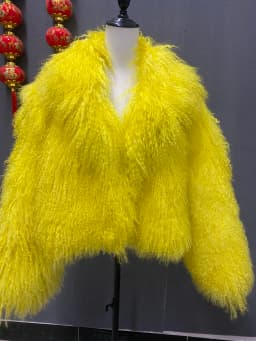 Y New Winter Autumn Fashion Real Fur Jacket Women Genuine Mongolia Lapel Sheep Fur Coat