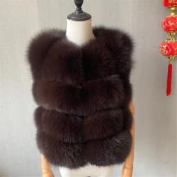 Natural Fur Vest Ladies Winter Autumn Coat Warm Vest Made of Natural Fur Women's Vest Real Fur Vest Genuine