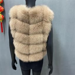 Natural Fur Vest Ladies Winter Autumn Coat Warm Vest Made of Natural Fur Women's Vest Real Fur Vest Genuine