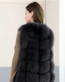 Natural Fur Vest Ladies Winter Autumn Coat Warm Vest Made of Natural Fur Women's Vest Real Fur Vest Genuine