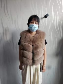 Natural Fur Vest Ladies Winter Autumn Coat Warm Vest Made of Natural Fur Women's Vest Real Fur Vest Genuine