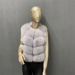 Natural Fur Vest Ladies Winter Autumn Coat Warm Vest Made of Natural Fur Women's Vest Real Fur Vest Genuine