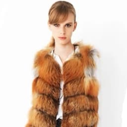Natural Fur Vest Ladies Winter Autumn Coat Warm Vest Made of Natural Fur Women's Vest Real Fur Vest Genuine