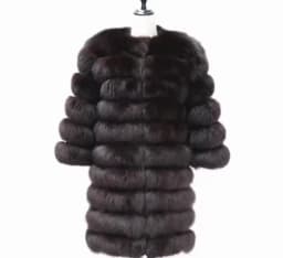 NEW Real Fur Coats Women Natural Real Fur Jackets Vest Winter Outerwear Women Silver Blue Fox Coat High Quality Fur Clothes